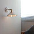 Vintage Ceramic Wall Sconce With Warm LED Glow
