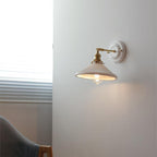 Vintage Ceramic Wall Sconce With Warm LED Glow
