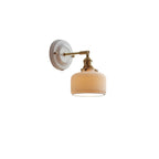 Vintage Ceramic Wall Sconce With Warm LED Glow