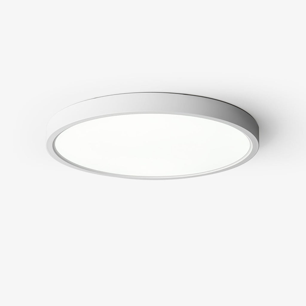 Minimalist Iron Flush Mount Ceiling Light With Slim Low-Profile Design