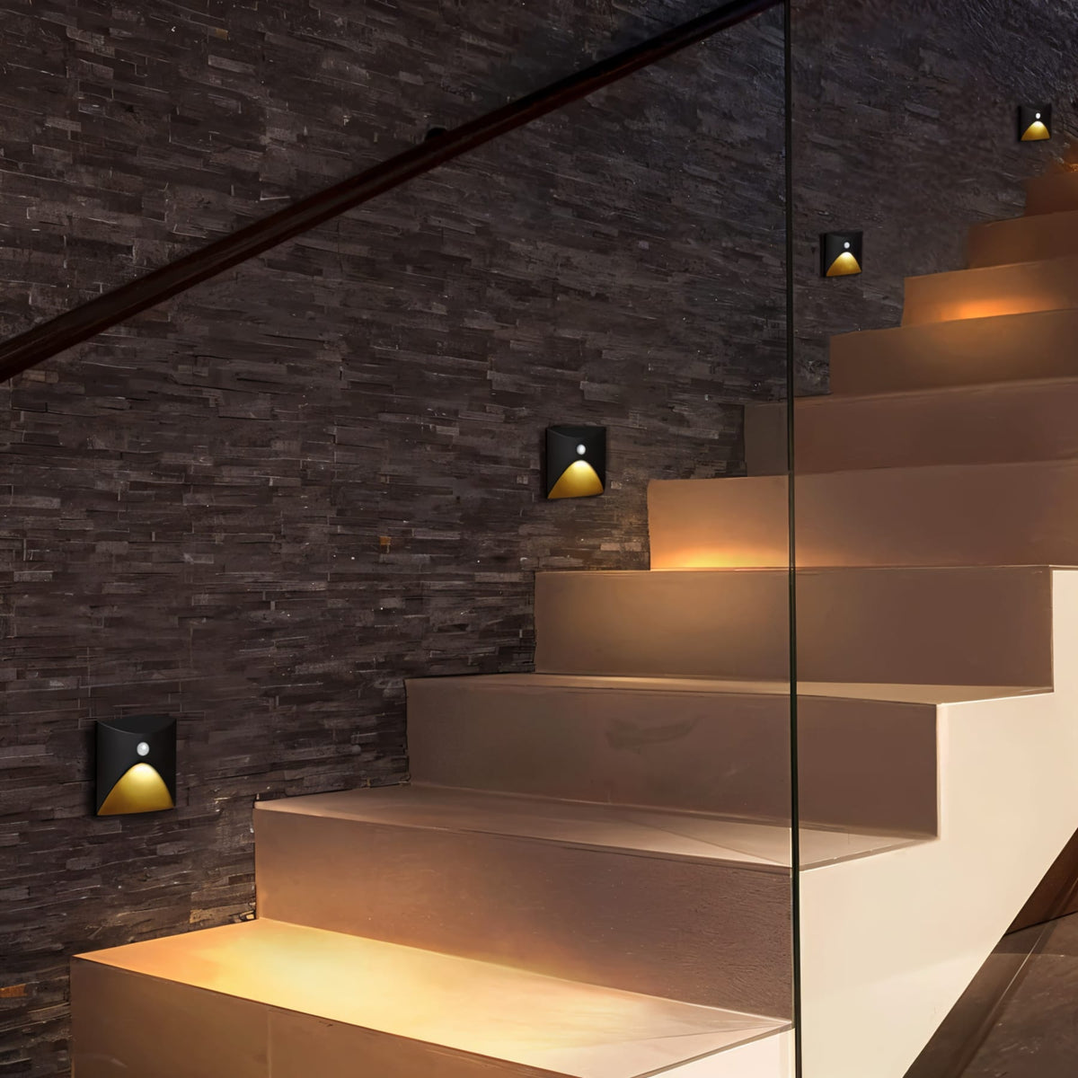 Modern Matte Metal Wall Sconce With Motion Sensor Option for Hallways