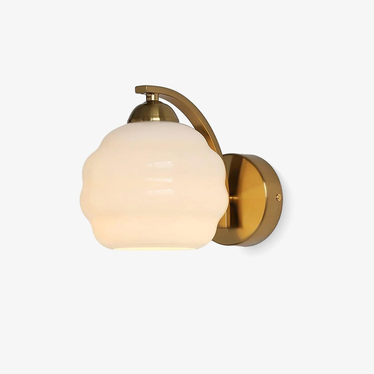 Modern Iron and Glass Wall Sconce With Warm LED Glow