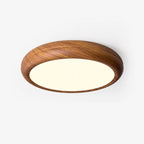 Scandinavian Wood Flush Mount Ceiling Light for Living Room