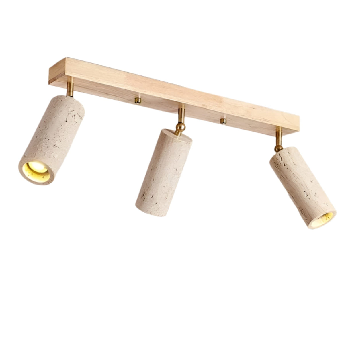 Modern Stone Linear Ceiling Light With Warm White Glow