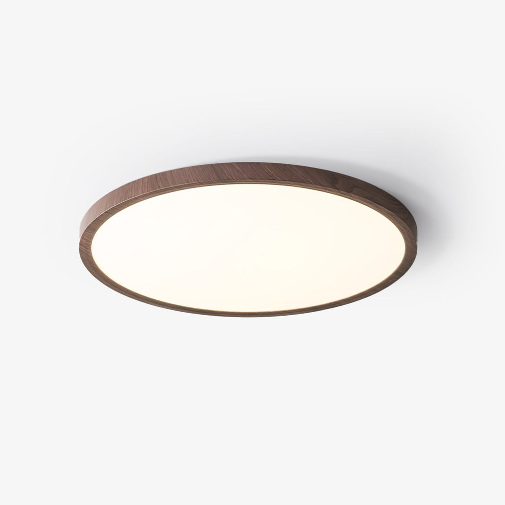 Minimalist Wood Flush Mount Ceiling Light With Slim Profile