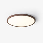 Minimalist Wood Flush Mount Ceiling Light With Slim Profile