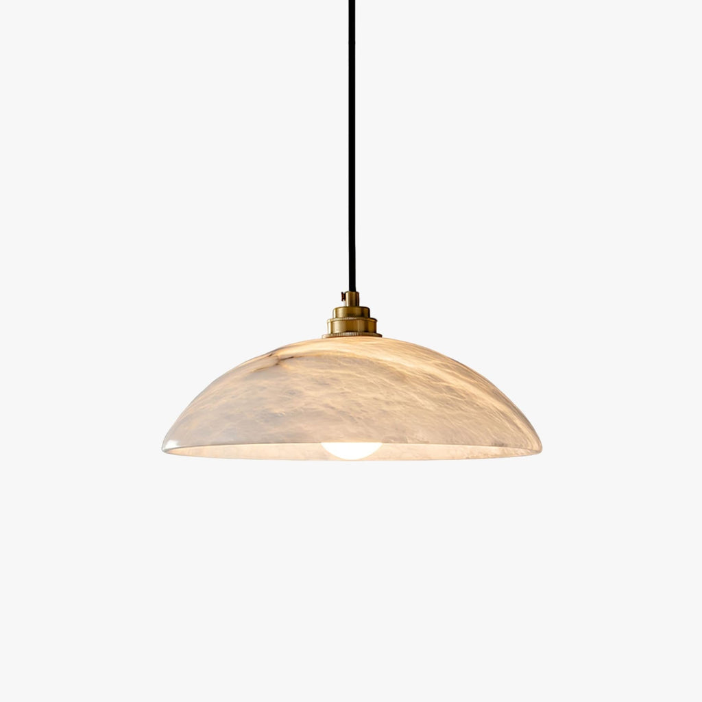 Modern Marble and Copper Pendant Light for Dining Room