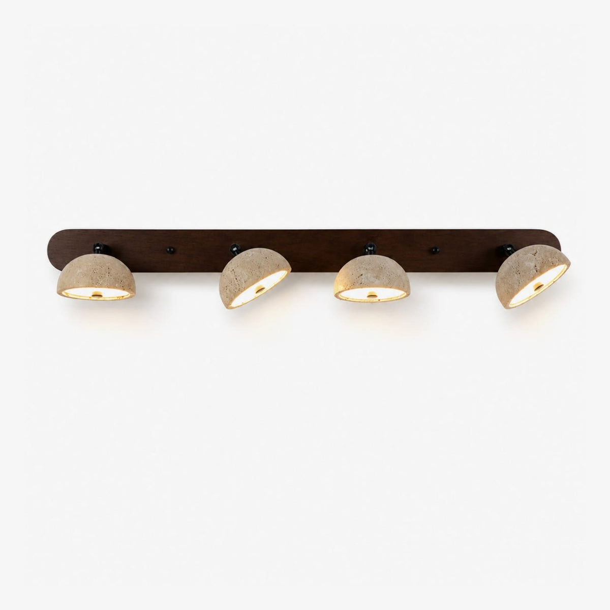 Modern Travertine Wall Sconce With Warm LED Glow for Living Room