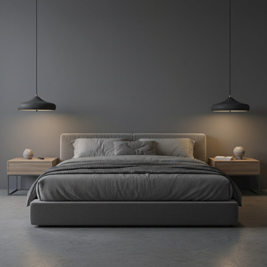 Modern Iron Pendant Light With Warm LED Glow