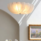 Vintage Glass Flush Mount Ceiling Light for Living Room