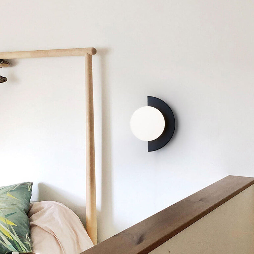 Modern Metal Wall Sconce With Selectable LED Glow