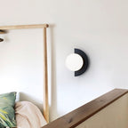 Modern Metal Wall Sconce With Selectable LED Glow