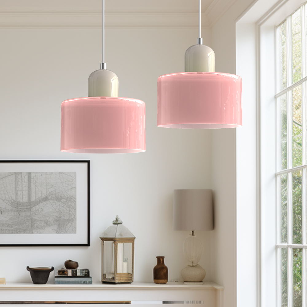 Bauhaus Glass E26 Pendant Light for Kitchen