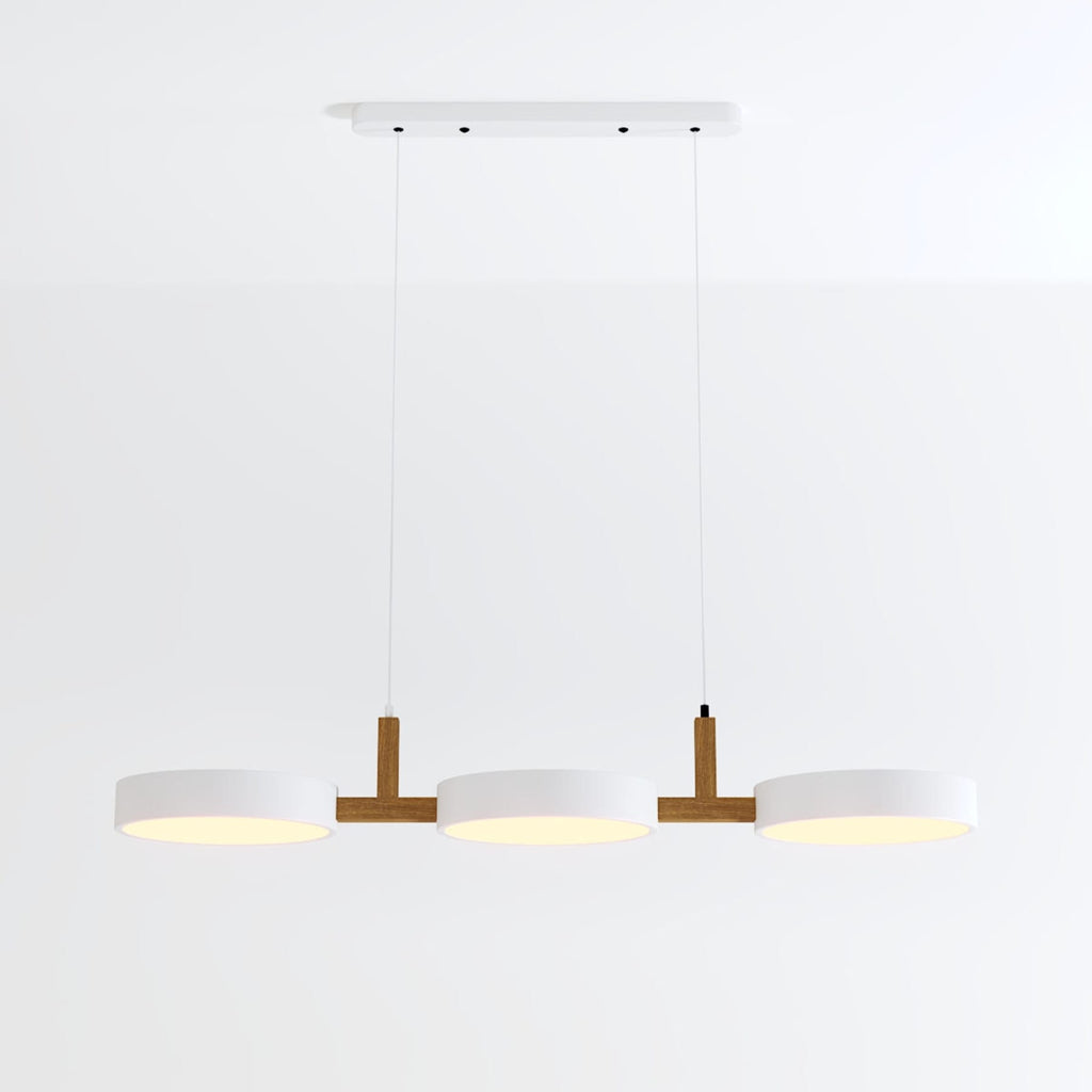 Modern Iron Linear Pendant Light for Dining Room