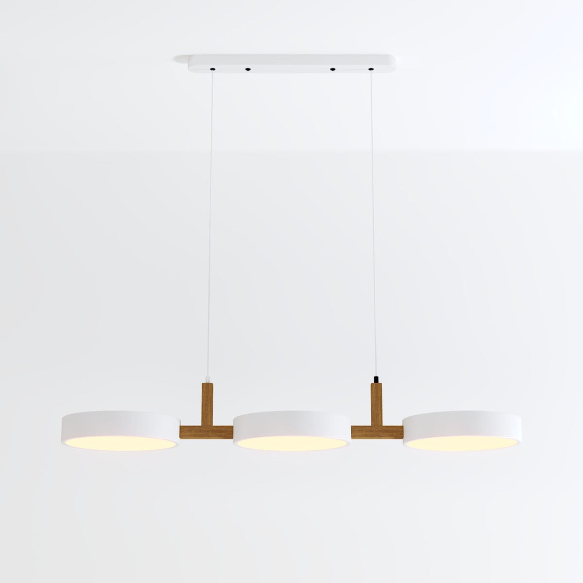 Modern Iron Linear Pendant Light for Dining Room