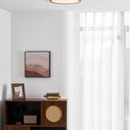 Minimalist Wood Flush Mount Ceiling Light With Slim Profile