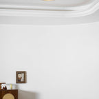 Modern Travertine Flush Mount Ceiling Light With Slim Profile