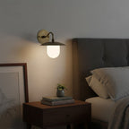 Modern Brass Wall Sconce for Living Room and Bedroom