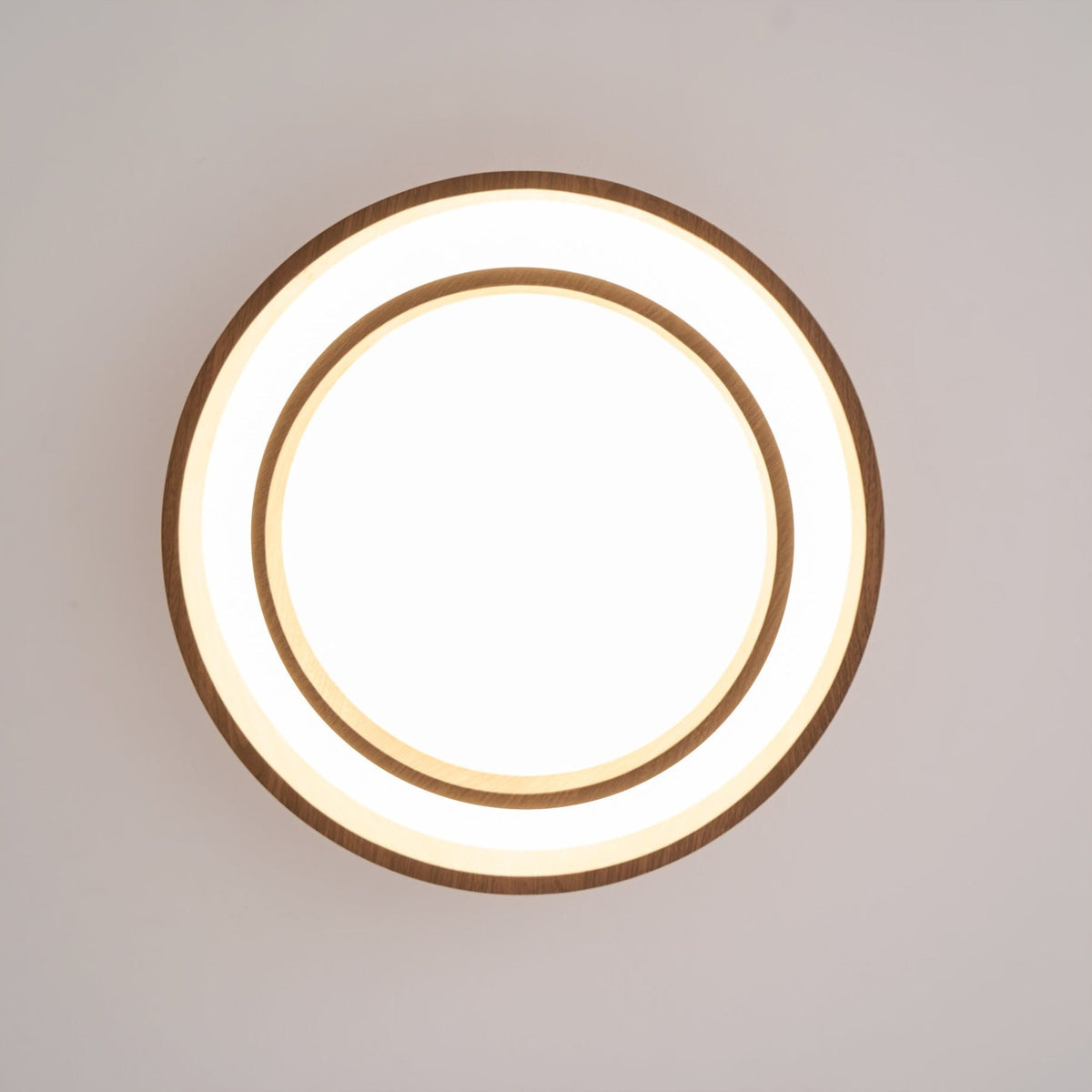Scandinavian Wood Flush Mount Ceiling Light for Living Room