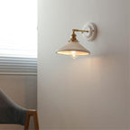 Vintage Ceramic Wall Sconce With Warm LED Glow