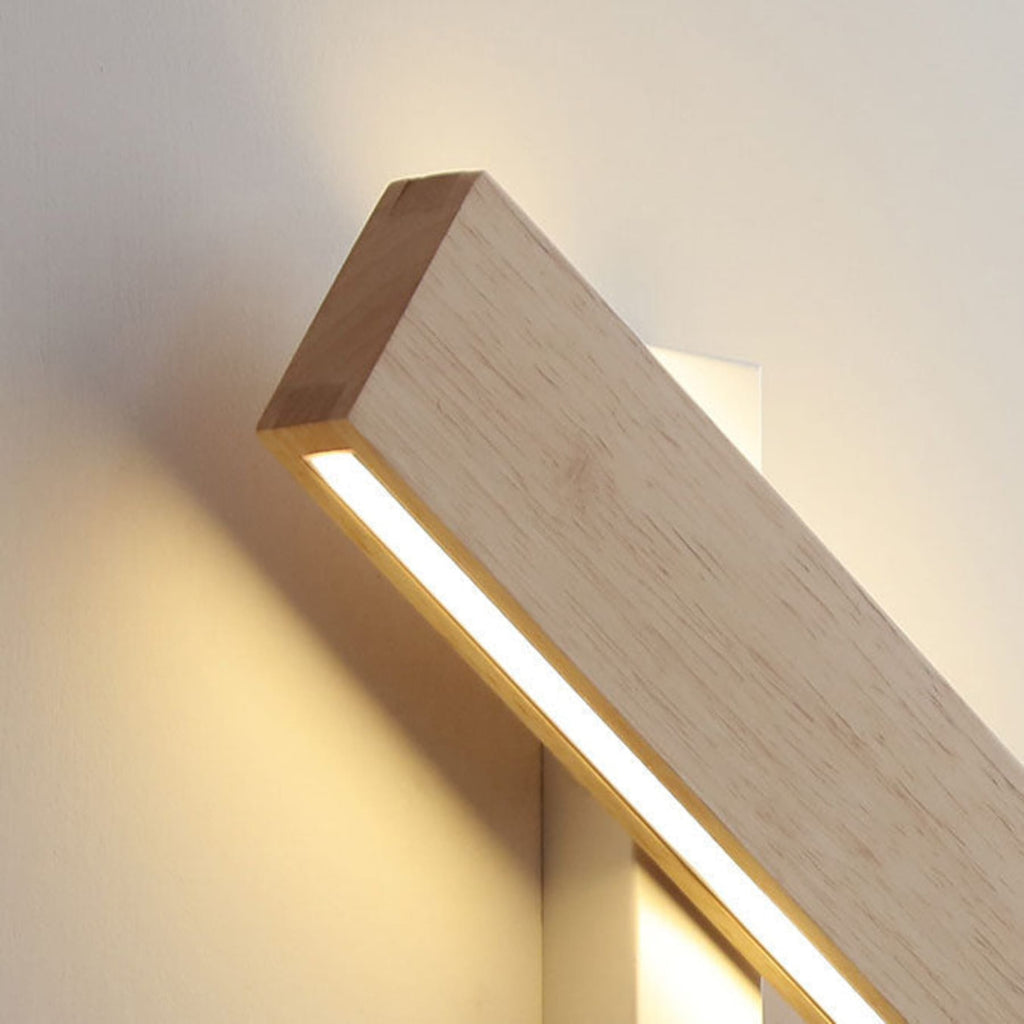 Modern Wood Wall Sconce for Living Room and Bedroom