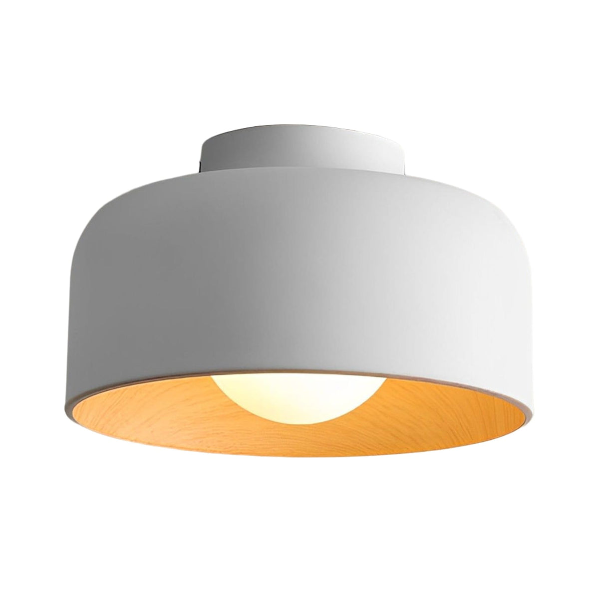 Modern Iron Semi-Flush Mount Ceiling Light for Living Room