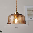 Modern Glass Pendant Light With Warm LED Glow