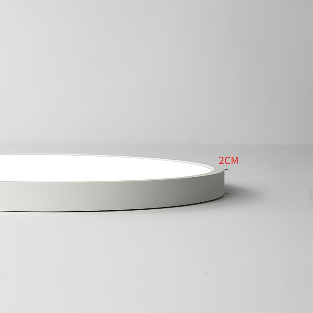 Minimalist Iron Flush Mount Ceiling Light With Slim Low-Profile Design
