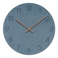Silent Wall Clock Nordic Minimalist Non-Ticking MDF Wall Clock with Walnut Wood Hands Modern Round Clock for Living Room | Kitchen and Office