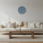 Silent Wall Clock Nordic Minimalist Non-Ticking MDF Wall Clock with Walnut Wood Hands Modern Round Clock for Living Room | Kitchen and Office