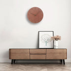 Silent Wall Clock Nordic Minimalist Non-Ticking MDF Wall Clock with Walnut Wood Hands Modern Round Clock for Living Room | Kitchen and Office