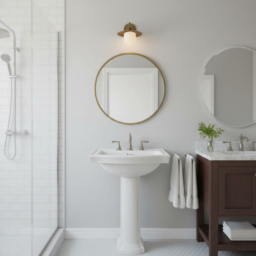 Modern Brass Wall Sconce for Living Room and Bedroom