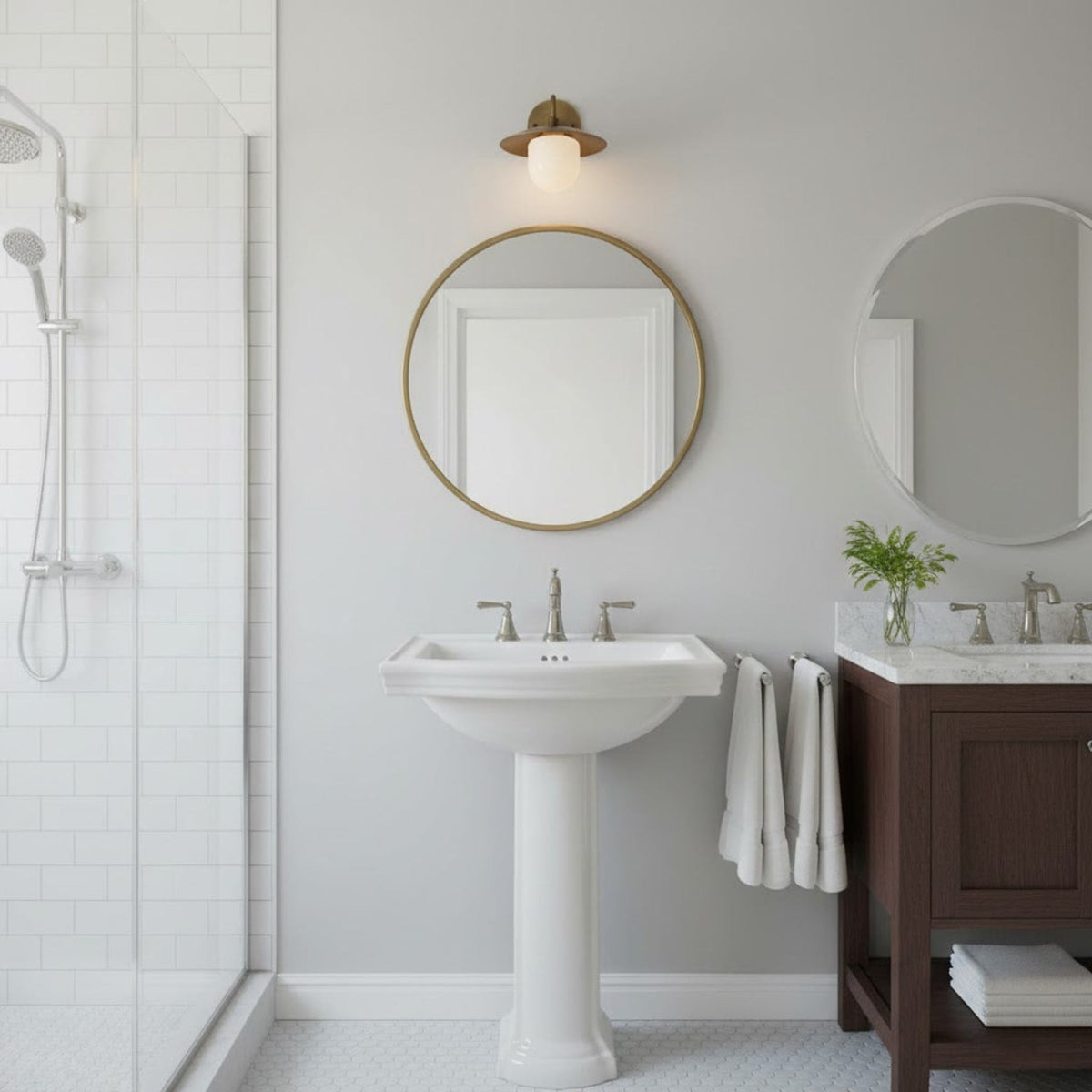 Modern Brass Wall Sconce for Living Room and Bedroom