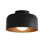 Modern Iron Semi-Flush Mount Ceiling Light for Living Room