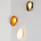 Modern Glass Wall Sconce With Warm Glass Shades
