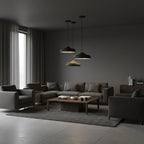 Modern Iron Pendant Light With Warm LED Glow