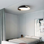 Modern Wood Flush Mount Ceiling Light for Living Room