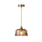 Modern Glass Pendant Light With Warm LED Glow