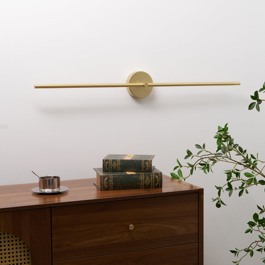 Minimalist Metal Linear Wall Sconce With Warm LED Glow