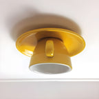 Modern Ceramic Semi-Flush Mount Ceiling Light