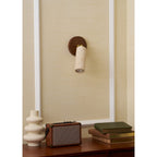 Modern Travertine Wall Sconce With Warm LED Glow