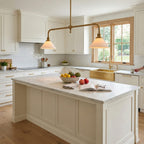 Modern Brass Pendant Light With Ceramic Shades for Dining Room
