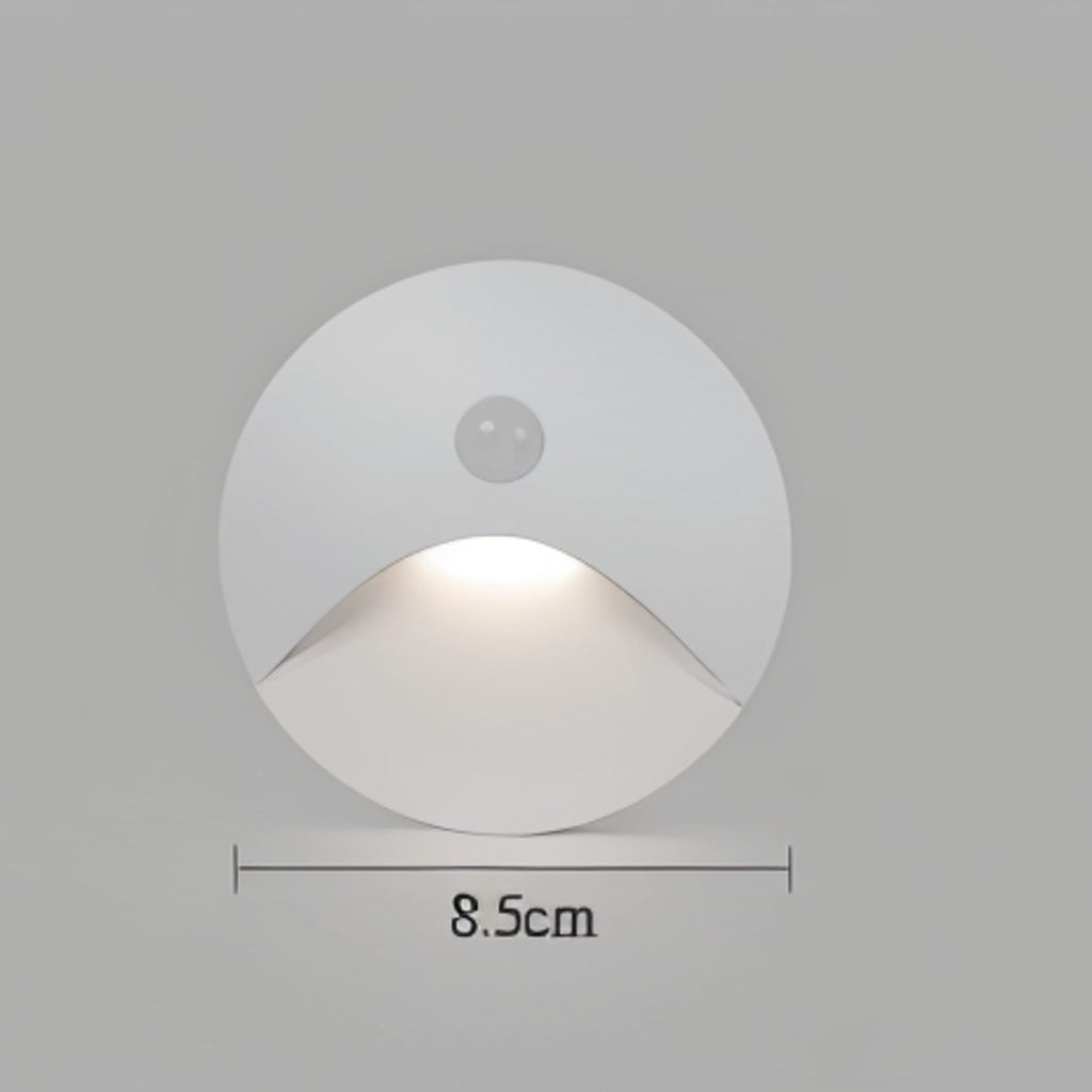 Modern Matte Metal Wall Sconce With Motion Sensor Option for Hallways