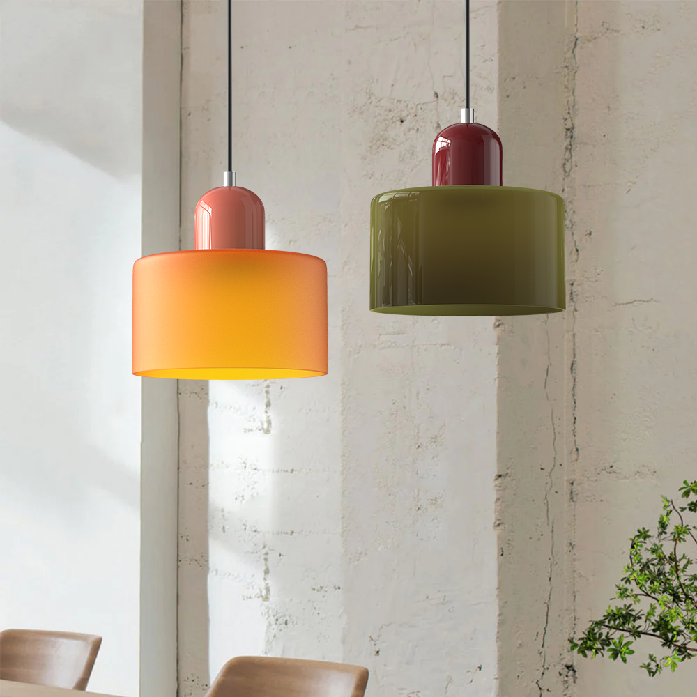 Bauhaus Glass E26 Pendant Light for Kitchen