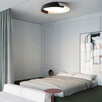 Modern Wood Flush Mount Ceiling Light for Living Room