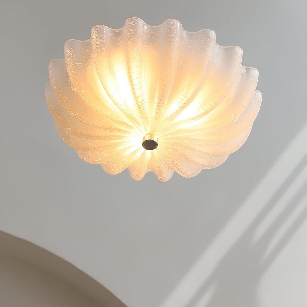 Vintage Glass Flush Mount Ceiling Light for Living Room