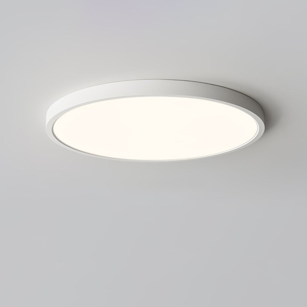 Minimalist Iron Flush Mount Ceiling Light With Slim Low-Profile Design