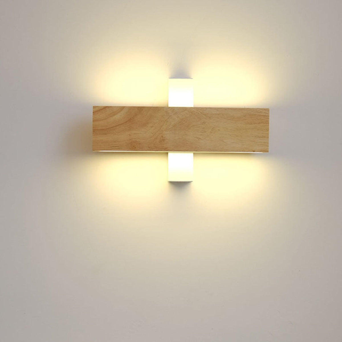 Modern Wood Wall Sconce for Living Room and Bedroom