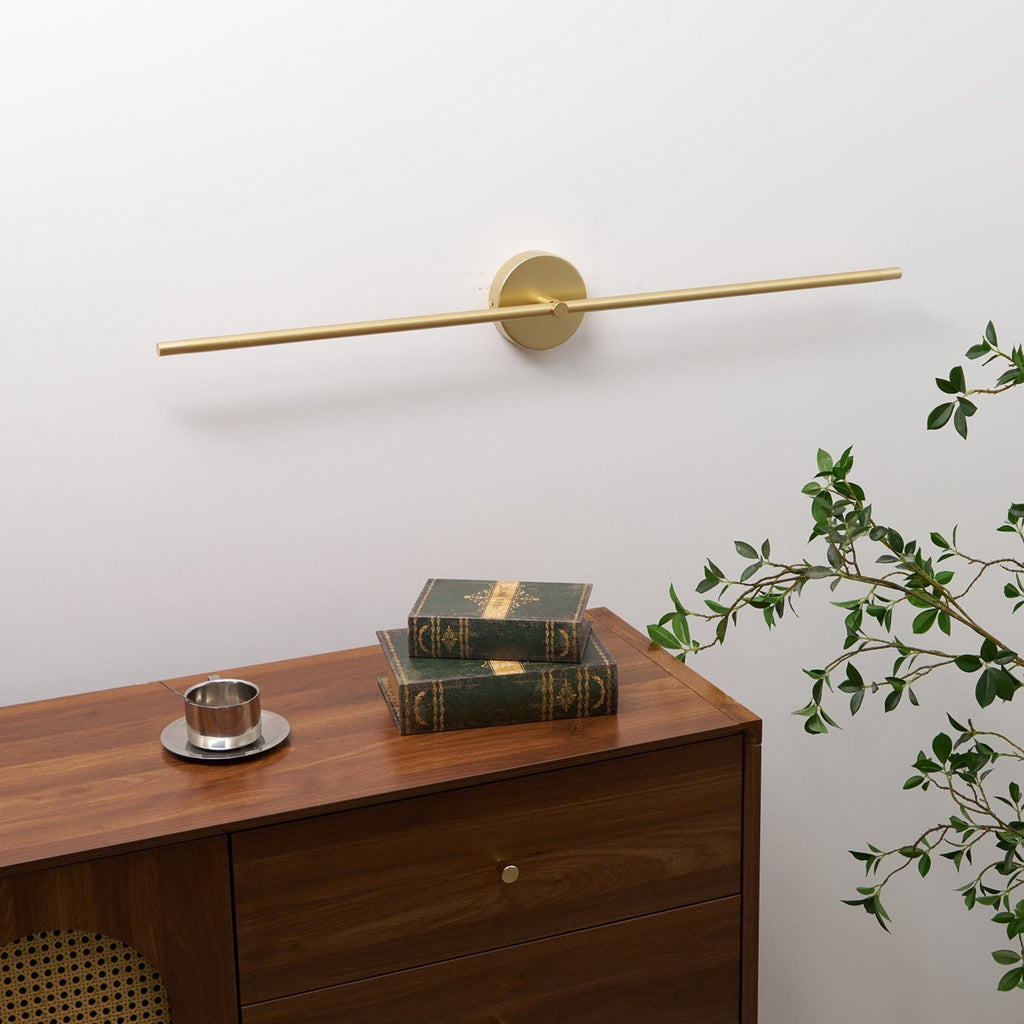 Minimalist Metal Linear Wall Sconce With Warm LED Glow