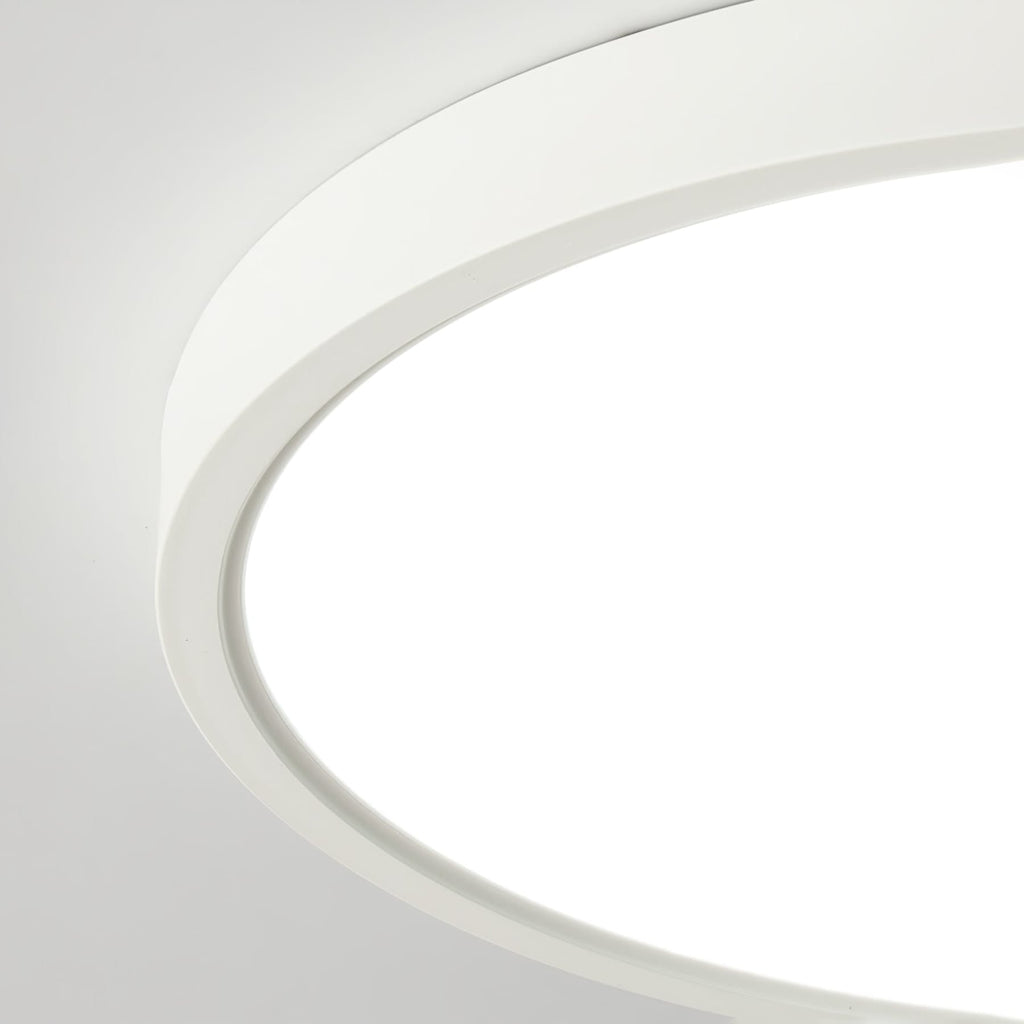 Minimalist Iron Flush Mount Ceiling Light With Slim Low-Profile Design